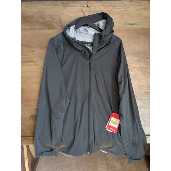 The North Face All Weather Jacket Mens 2XL Black Mesh Lined Hooded Full Zip NWT - Picture 1 of 5